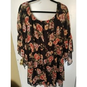 Plus floral dress